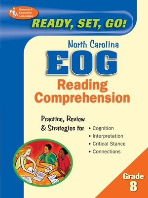 cover image of North Carolina EOG Grade 8 - Reading Comprehension